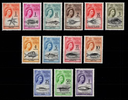 Tristan da Cunha 42-54 postfrisch Motiv Fische und Meeresleben #DIR12