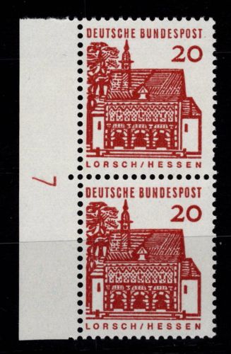 BRD Bund 456 DZ postfrisch Druckerzeichen 7 #DIR33