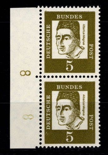 BRD Bund 347 y DZ postfrisch Druckerzeichen 8 #DIR53