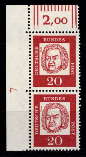 BRD Bund 352 y DZ postfrisch Druckerzeichen 4 #DIR70