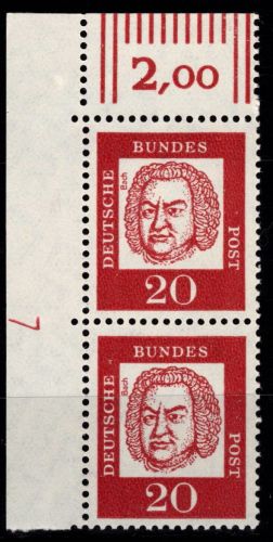 BRD Bund 352 y DZ postfrisch Druckerzeichen 7 #DIR71