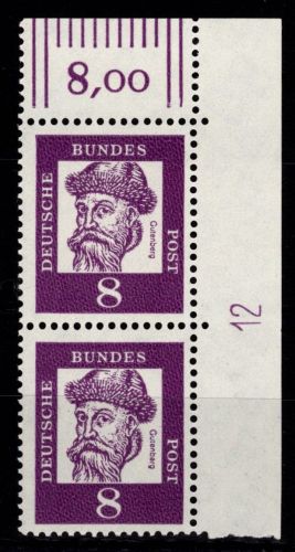 BRD Bund 349 x DZ postfrisch Druckerzeichen 12 #DIR83
