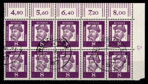 BRD Bund 349 x DZ gestempelt
