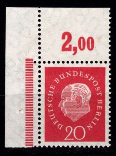 Berlin 184 P ER postfrisch vom Eckrand #DIR87