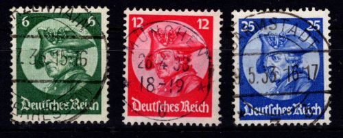 Deutsches Reich 479-481 gestempelt