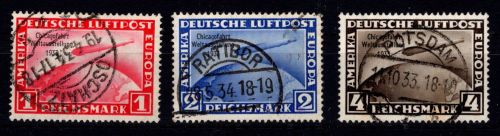 Deutsches Reich 496-498 gestempelt