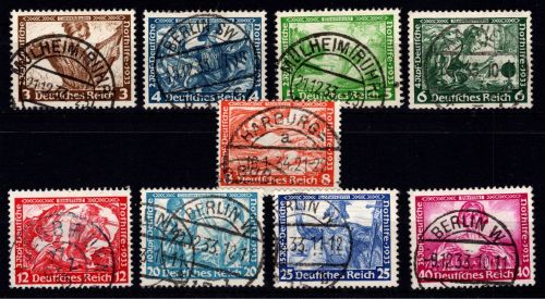 Deutsches Reich 499-507 gestempelt