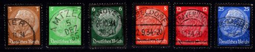 Deutsches Reich 548-553 gestempelt