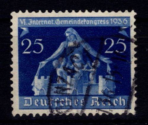 Deutsches Reich 620 II gestempelt Plattenfehler II #DIS40