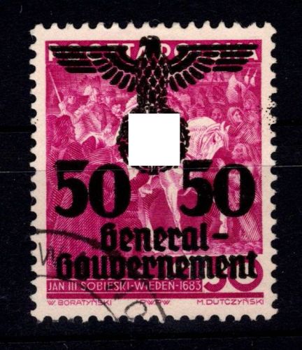 Generalgouvernement 24 II gestempelt mit sauberem Abschlag #DIT24