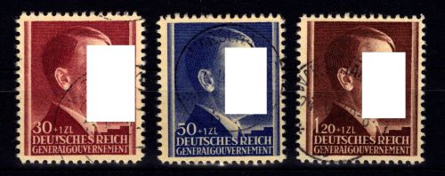 Generalgouvernement 89-91 gestempelt mit sauberem Abschlag #DIT36