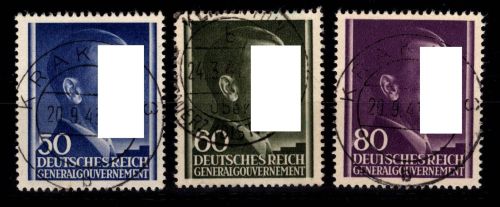 Generalgouvernement 110-112 gestempelt mit sauberem Abschlag #DIT41