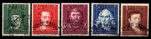 Generalgouvernement 120-124 gestempelt mit sauberem Abschlag #DIT44