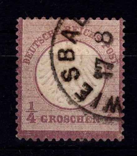 Deutsches Reich 1 gestempelt tiefst signiert #DIT56