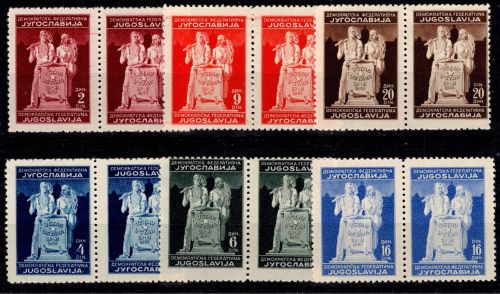 Jugoslawien 486-491 I+II postfrisch 6 Paare #DJH37