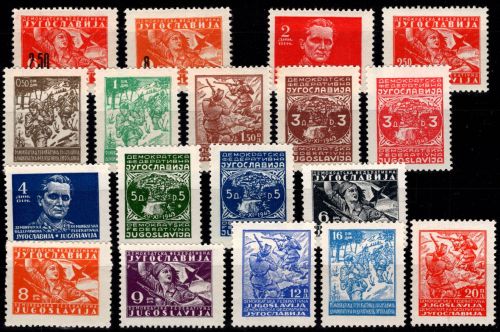 Jugoslawien 470-485, 492-493 postfrisch #DJH39