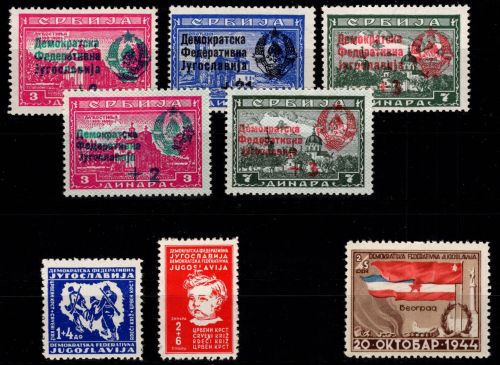 Jugoslawien 451-453 I+II, 459-460, 469 postfrisch #DJH41