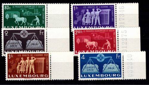 Luxemburg 478-483 SR postfrisch Cept #DJI48