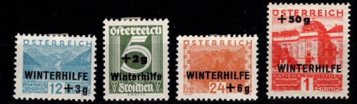 Österreich 563-566 mit Falz #DJI87