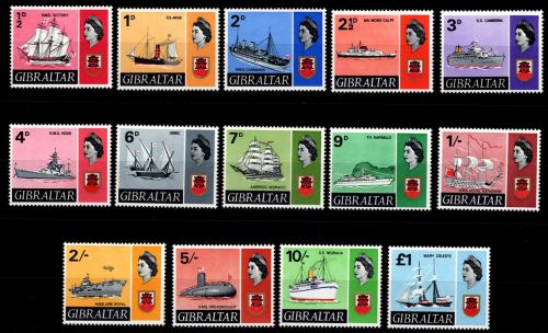 Gibralta 188-201 postfrisch Motiv Schiffe #DIR20