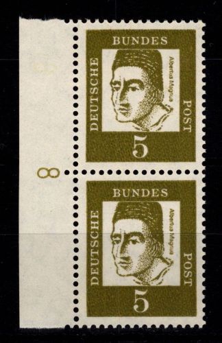 BRD Bund 347 y DZ postfrisch Druckerzeichen 8 #DIR48