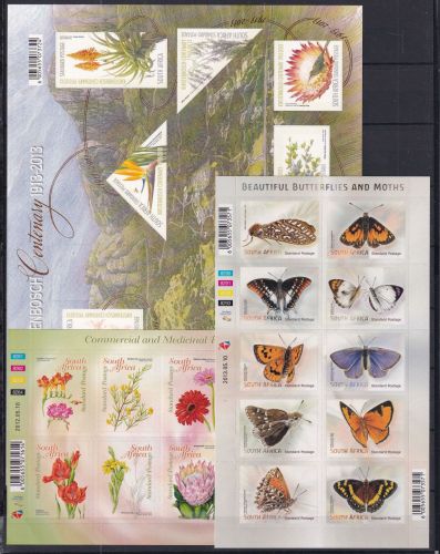 Südafrika Lot Pflanzen/Schmetterlinge postfrisch