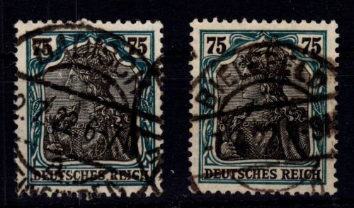 Deutsches Reich 104 a/b gestempelt geprüft Infla Berlin #DIV28