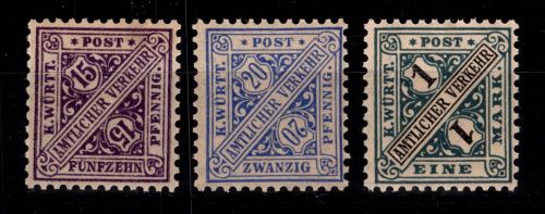 Württemberg 252-254 postfrisch #DIX64