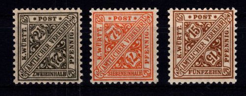 Württemberg 237-239 postfrisch #DIX66