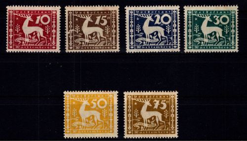 Württemberg 144-149 postfrisch #DIX70