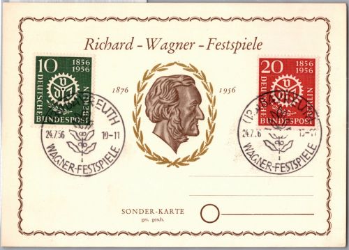 Berlin 138-139 auf Ausstellungskarte Richard Wagner Festspiele #DJJ31