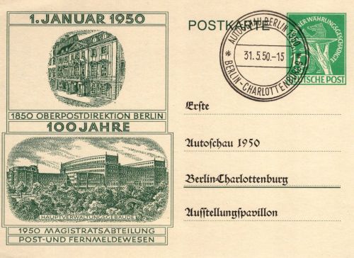 Berlin P 22 als Ganzsache mit Sonderstempel #DJJ65