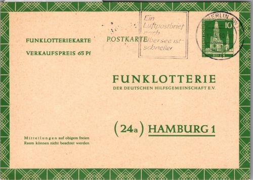 Berlin FP 5 als Ganzsache gelaufen #DJJ88