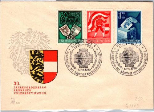 Österreich 952-954 als Ersttagsbrief #DJK34