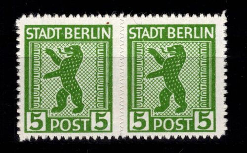 SBZ 1 A XI postfrisch Plattenfehler rechte Marke #DJK94