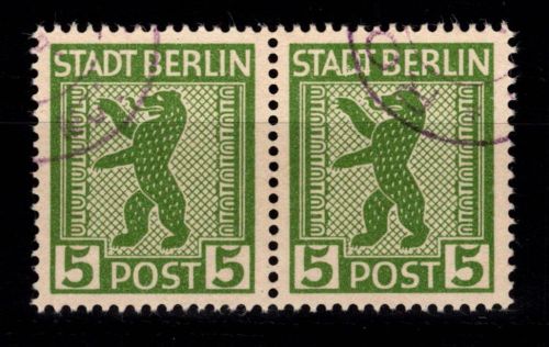 SBZ 1 A I gestempelt Plattenfehler rechte Marke #DJK97