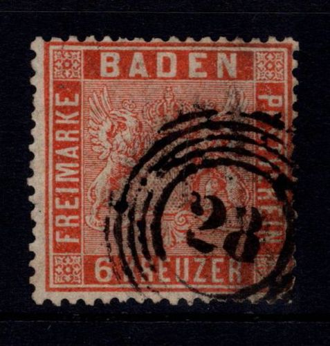 Baden 11 gestempelt leichte Mängel, Zahnverkürzung #DIY98