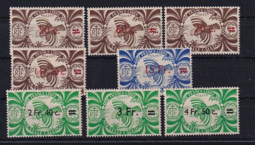 Neukaledonien 309-316 postfrisch Freies Frankreich #DJM61