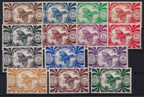 Neukaledonien 272-285 postfrisch Freies Frankreich #DJM62