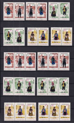 DDR 1214-1219 postfrisch alle Zusammendrucke #DJN08