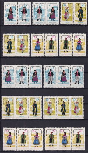 DDR 1074-1079 postfrisch alle Zusammendrucke #DJN09