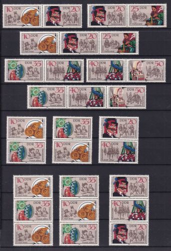 DDR 2716-2721 postfrisch alle Zusammendrucke #DJN27
