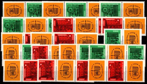 DDR 1012-1013 postfrisch alle Zusammendrucke #DJN41