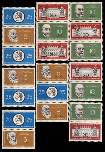 DDR 795-799 postfrisch alle Zusammendrucke #DJN47