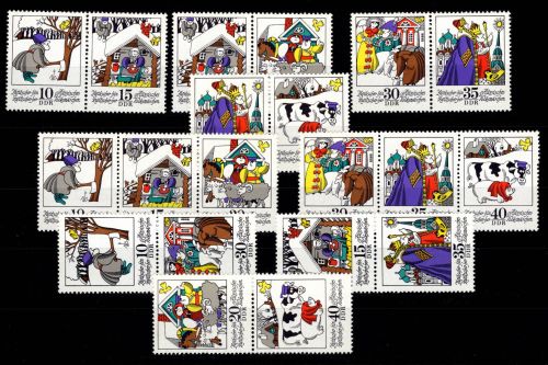 DDR 1995-2000 postfrisch alle Zusammendrucke aus Kleinbogen #DJN55