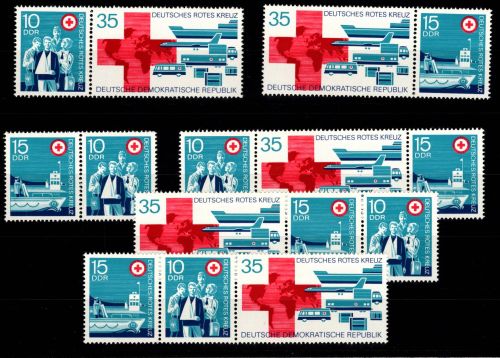 DDR 1789-1791 postfrisch alle Zusammendrucke #DJN59