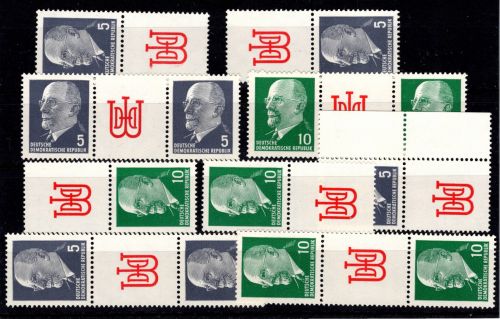 DDR 845+846 postfrisch Lot Zusammendrucke aus MHB 10+11 #DJN80