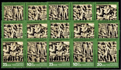 DDR 1988-1990 postfrisch alle Zusammendrucke #DJN97