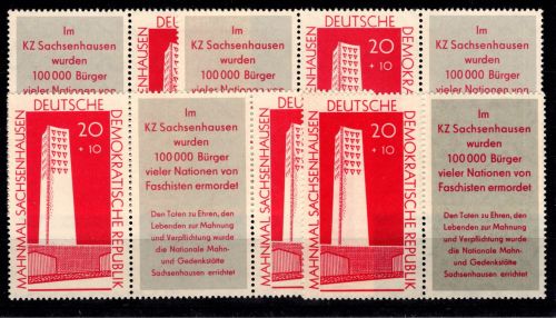 DDR 783 b Zf postfrisch alle Zusammendrucke #DJO16