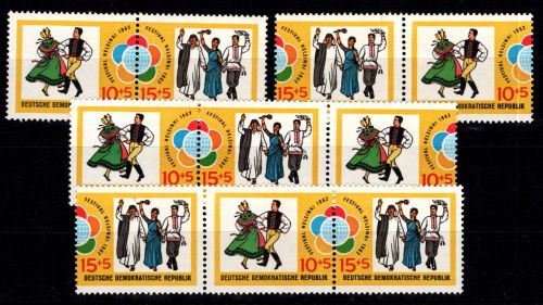DDR 905-906 postfrisch alle Zusammendrucke #DJO18